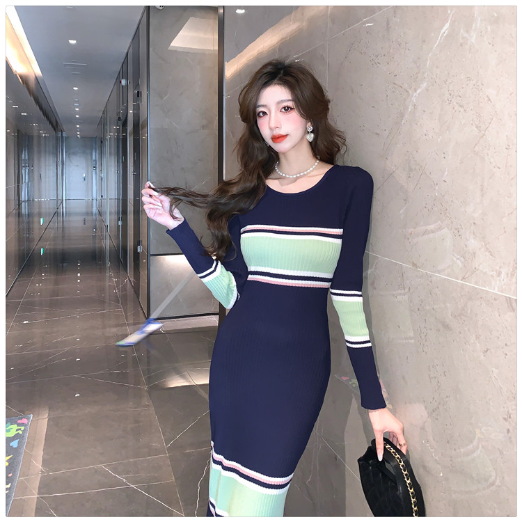 ĐẦM LEN PHỐI SỌC CAO CẤP D170